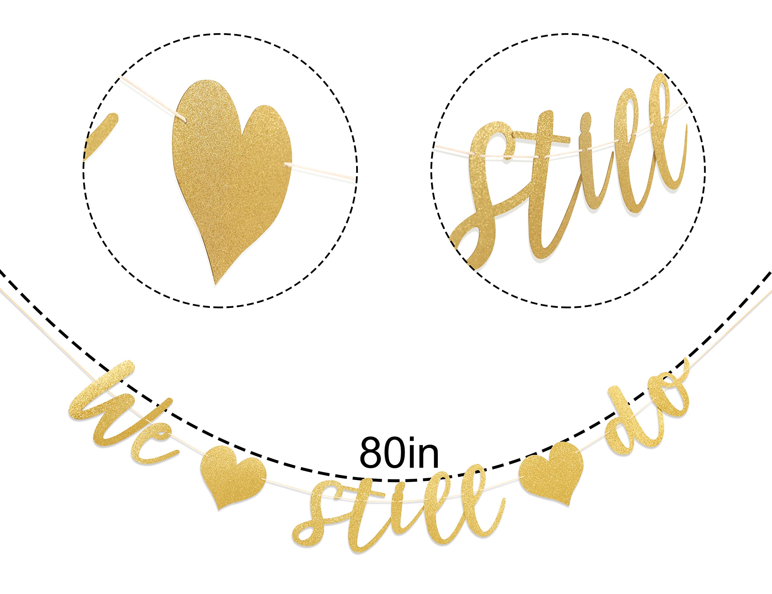 we still do banner - Bridal Shower Banner Decorations, wedding anniversary party decorations engagement banner,bride banner Party decorations