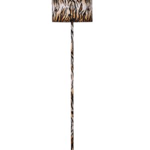 Ore International HBL2457 59" in Faux Suede Tiger Print Floor Lamp