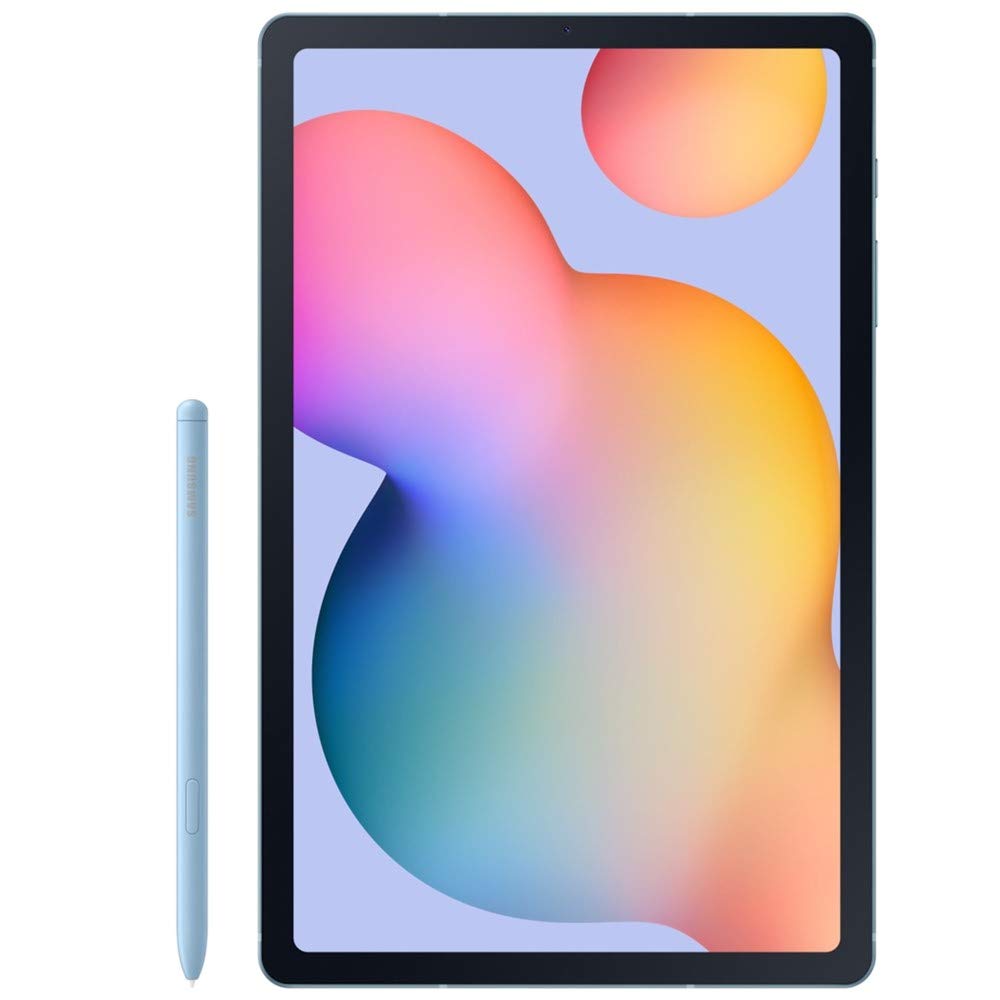 SAMSUNG Galaxy Tab S6 Lite w/S Pen (128GB, 4GB) 10.4 , Octa-core Exynos 9610, 7040mAh Battery, Android 10, Wi-Fi Tablet SM-P610 (64GB SD Bundle) (Angora Blue)