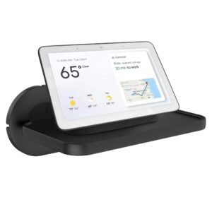 HomeMount Mount for Google Nest Hub Max - Wall Mount Holder Shelf Compaitble with NEST HUB MAX (Black)