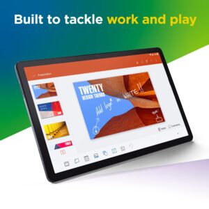 Lenovo Tab Yoga 11 11" Tablet 128GB WiFi MediaTek® G90T 2.0GHz, Storm Gray (Renewed)