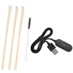 colaka charger dock usb, [3+1]pipe cleaners hard bristle and black brush for cleaning