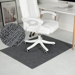 rccugmats chair mat for hardwood & tile floor, 36" x 48" heavy duty office chair mat for rolling chairs, anti slip, non-curve, floor protector for home office, gray