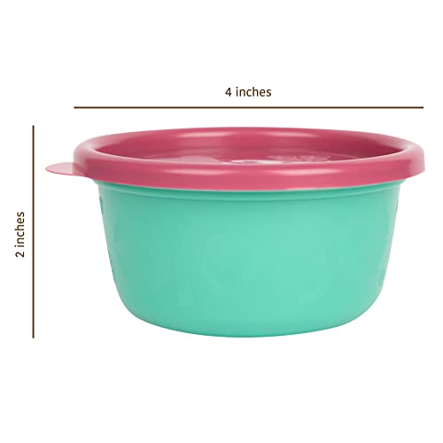 The First Years GreenGrown Reusable Bowls with Lids – Toddler Snack Bowl – 8 Pack – Pink/Purple/Teal