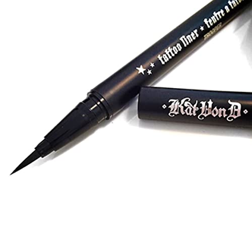 Kat Von D Tattoo Liner Waterproof Liquid Eyeliner in Trooper Black Full Size UNBOXED