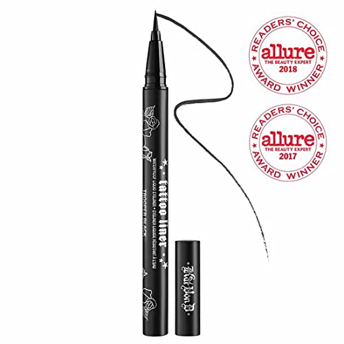 Kat Von D Tattoo Liner Waterproof Liquid Eyeliner in Trooper Black Full Size UNBOXED