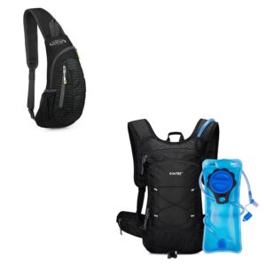 g4free sling bags men shoulder backpack 2l insulated hydration backpack