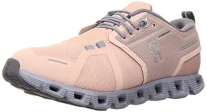 on women's cloud 5 waterproof sneakers, rose/fossil, 8
