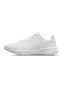 nike revolution 6 nn mens running shoes, white/white-white, 7.5 m us