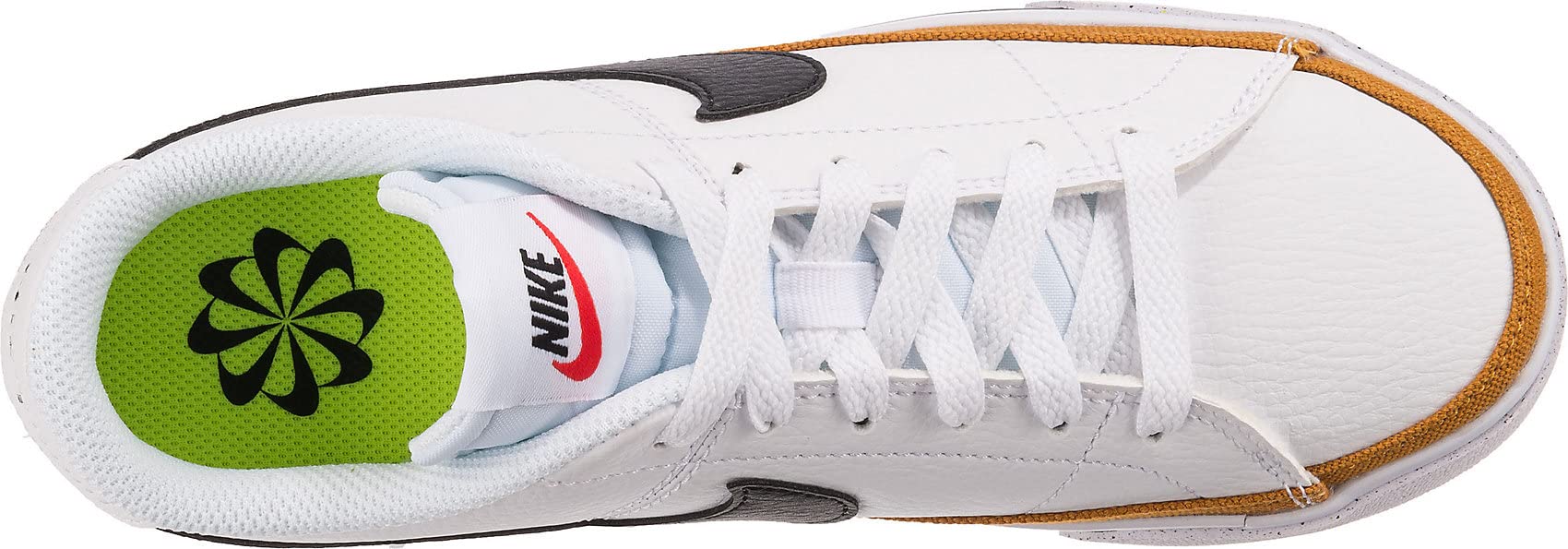 Nike Womens Court Legacy (White Black Desert Ochre, us_Footwear_Size_System, Adult, Women, Numeric, Medium, Numeric_8_Point_5)