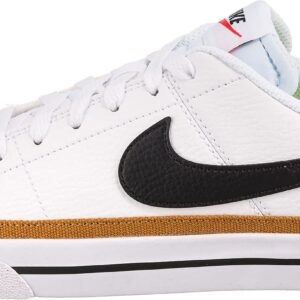 Nike Womens Court Legacy (White Black Desert Ochre, us_Footwear_Size_System, Adult, Women, Numeric, Medium, Numeric_8_Point_5)