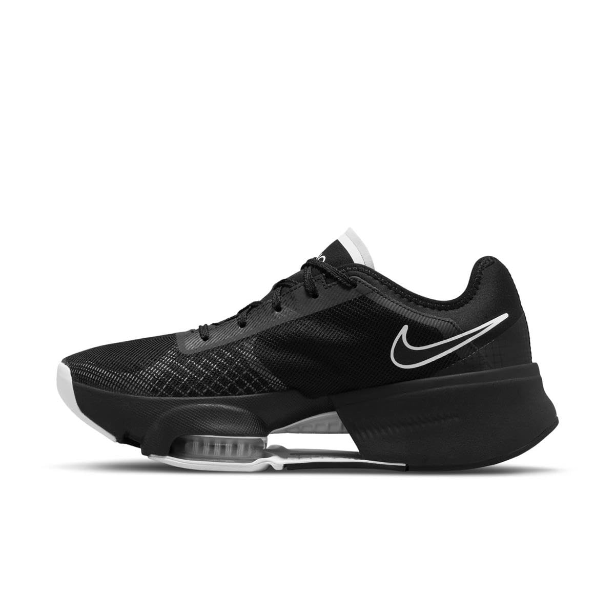 Nike Women's Cross Training HIIT Class Shoes, Black White Black Anthracite, 12 US