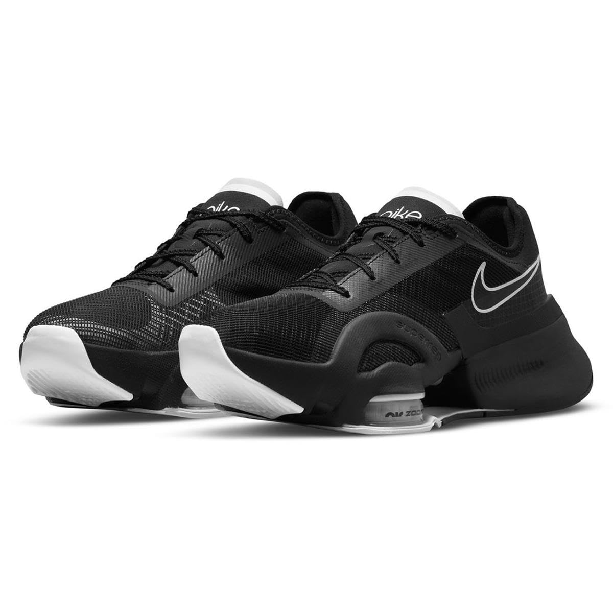 Nike Women's Cross Training HIIT Class Shoes, Black White Black Anthracite, 12 US