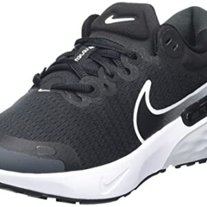 Nike Women's Road Running Shoes, Black White Pure Platinum Dk Smoke Grey, 8.5 US