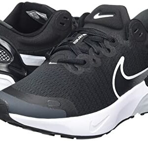 Nike Women's Road Running Shoes, Black White Pure Platinum Dk Smoke Grey, 8.5 US