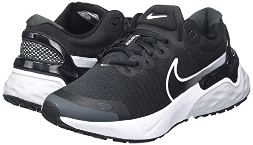 Nike Women's Road Running Shoes, Black White Pure Platinum Dk Smoke Grey, 8.5 US