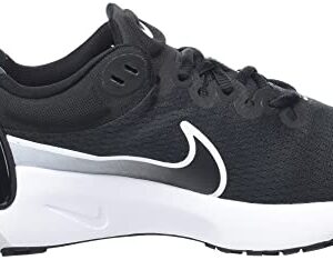 Nike Women's Road Running Shoes, Black White Pure Platinum Dk Smoke Grey, 8.5 US