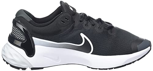 Nike Women's Road Running Shoes, Black White Pure Platinum Dk Smoke Grey, 8.5 US