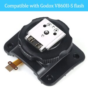 Godox V860II-S Hot Shoe Replacement Mount Foot, Speedlite Flash Repair Parts for V860II Sony Flash Hot Shoe Replacement (Upgrade Metal Version)