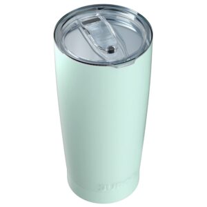 juro tumbler 20 oz stainless steel vacuum insulated tumblers w/lids and straw [travel mug] double wall water coffee cup for home, office, kitchen outdoor ideal for ice drinks/hot beverage - mint