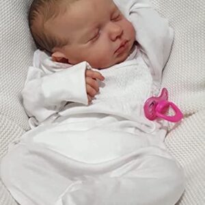 iCradle Lifelike Reborn Baby Doll 20 Inch Real Looking Weighted Reborn Girl Doll Best Birthday Set for Girls Age 3