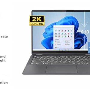 Lenovo Flex 5 Ultra-Thin Laptop, 14" 16:10 2K QHD (2240 x 1400) 2-in-1 Touch Display, 8-Core Ryzen 7-5700U (>i7-10710U), Wi-Fi 6, Webcam, Fingerprint, Type-C, 16GB RAM, 1TB PCIe SSD, w/HDMI Cable
