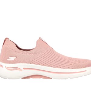 Skechers Women's Go Walk Arch Fit Iconic Slip On Walking Shoe Pink 9 Medium US