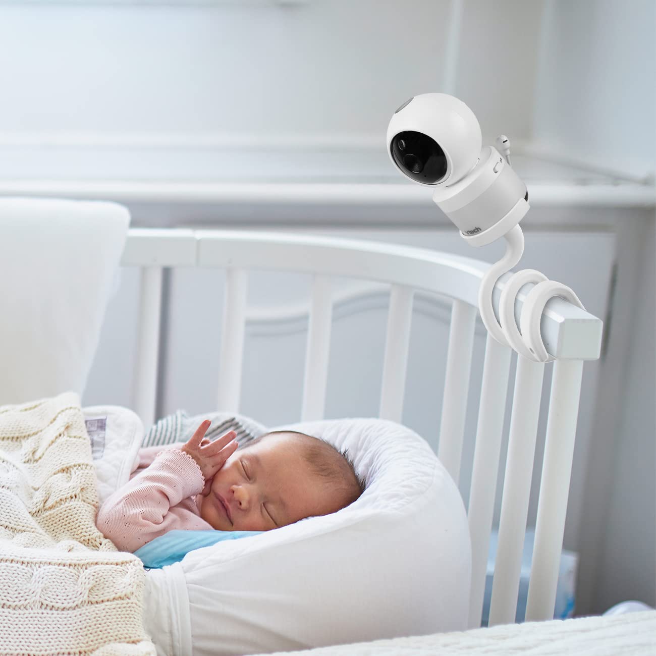 Koroao Baby Monitor Mount for VTech VM5463/RM5764HD /RM5864HD/ RM7764HD/BM3800/BM4700/ BM5600/ BM5700 Baby Monitor Versatile Twist Mount Without Tools or Wall Damage