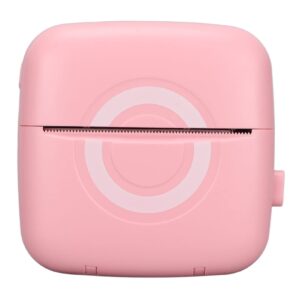 sanpyl mini printer, 200dpi resolution inkless thermal printer, ergonomic lightweight portable printer for home office travel gift(pink)