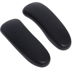 Office Chair Arm Pads Replacement for Herman Miller Classic Aeron Chair Graphite, 2Pack 100% Polyurethane Finish, Black