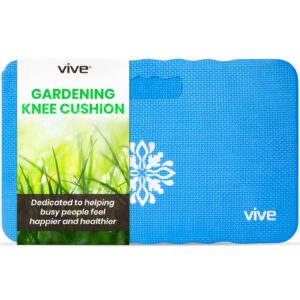 vive extra thick kneeling pad for gardening - firm waterproof knee mat for work, cleaning, bathing baby, or hard wood floors - foam kneeler for yoga, exercise - great garden supplies & accessories