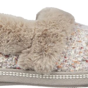 Skechers Women's Cozy Campfire-Lazy Sundaze Slipper, Taupe Multi, 7.5