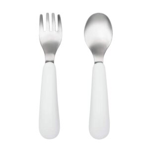 OXO Tot Training Fork and Spoon Set, Teal, 2-Pack