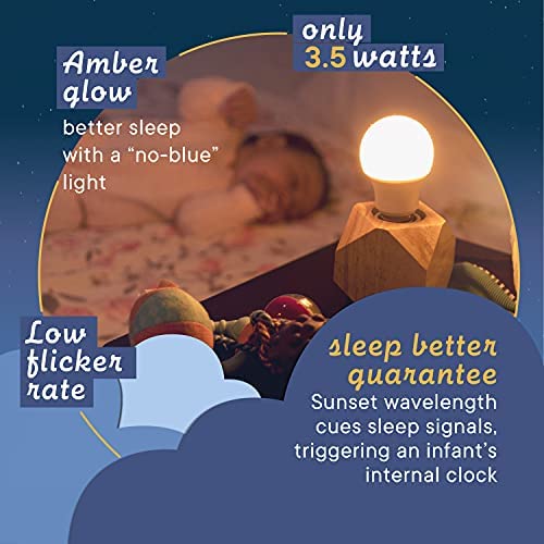 Nite-Nite Light Bulb. Natural Baby Sleep Aid. Promotes Healthy Sleeping Habits for Baby and Mother | Certified by The National Parenting Center. (e26 (Standard) (Pack of 2)