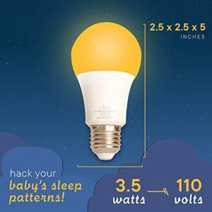 Nite-Nite Light Bulb. Natural Baby Sleep Aid. Promotes Healthy Sleeping Habits for Baby and Mother | Certified by The National Parenting Center. (e26 (Standard) (Pack of 2)