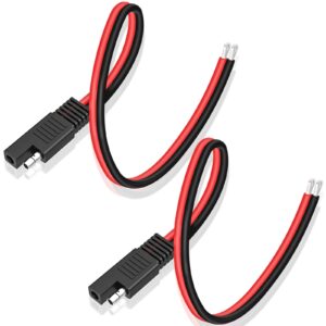 ELECTOP 10AWG SAE Connector Extension Cable, SAE Quick Connector Disconnect Plug SAE Power Automotive Extension Cable Solar Panel Cable Wire(2 Pack)