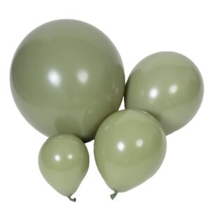 100pcs sage green balloons 18 inch +12 inch +10 inch +5 inch party eucalyptus olive green balloon birthday balloons baby shower balloon wedding balloons