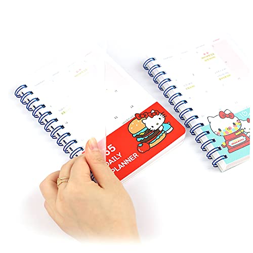 2019 Hello Kitty 365 Daily Planner Scheduler Diary Ver.2 (1PC) : Red / Blue (Blue)