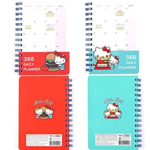 2019 Hello Kitty 365 Daily Planner Scheduler Diary Ver.2 (1PC) : Red / Blue (Blue)