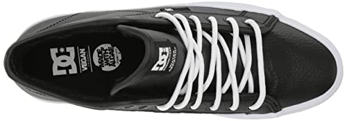 DC Women's Manual HI WNT Skate Shoe, Black/White, 8.5