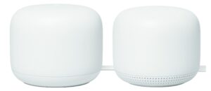 google nest wifi - ac2200 (2nd generation) router and add on access point mesh wi-fi system (2-pack, snow)