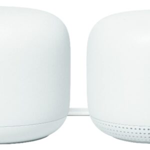 Google Nest Wifi - AC2200 (2nd Generation) Router and Add On Access Point Mesh Wi-Fi System (2-Pack, Snow)