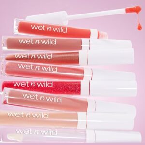 wet n wild Mega Slicks Lip Gloss | Long Lasting | Hyaluronic Acid | High Shine | Crushed Grapes