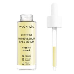 wet n wild prime focus facial serum primer makeup extending, hydrating face skin care product, reduces fine lines and wrinkles, for repairing dry skin, retinol alternative