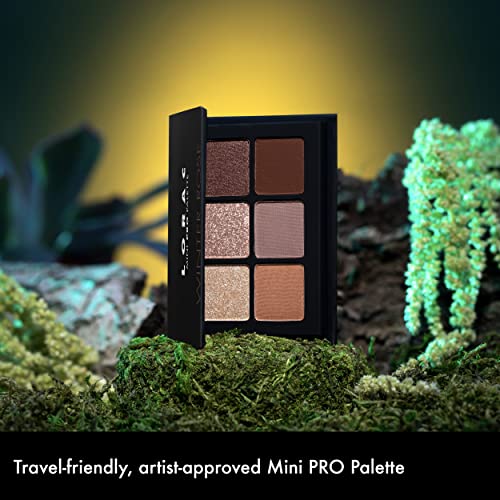 LORAC Mini PRO Matte & Glitter Eyeshadow Palette, Winter Rose | Luxuary Makeup Pallete | Metallic Colors | Cruelty Free, Gluten Free, Vegan