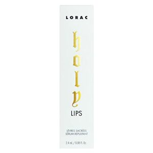 LORAC Holy Lips Plumping Serum Lip Gloss, Travel Size | Collagen, Hyaluronic Acid Infused, Cruelty Free, Gluten Free, Vegan