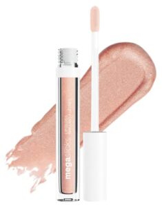 wet n wild mega slicks lip gloss | long lasting | hyaluronic acid | high shine | champagne please