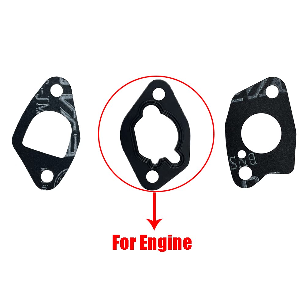 WOTIAN Carburetor Gaskets for Honda GX160 GX200 GX212 GX225 168F 170F Engine 5pcs Airfilter Insulator (for Engine)