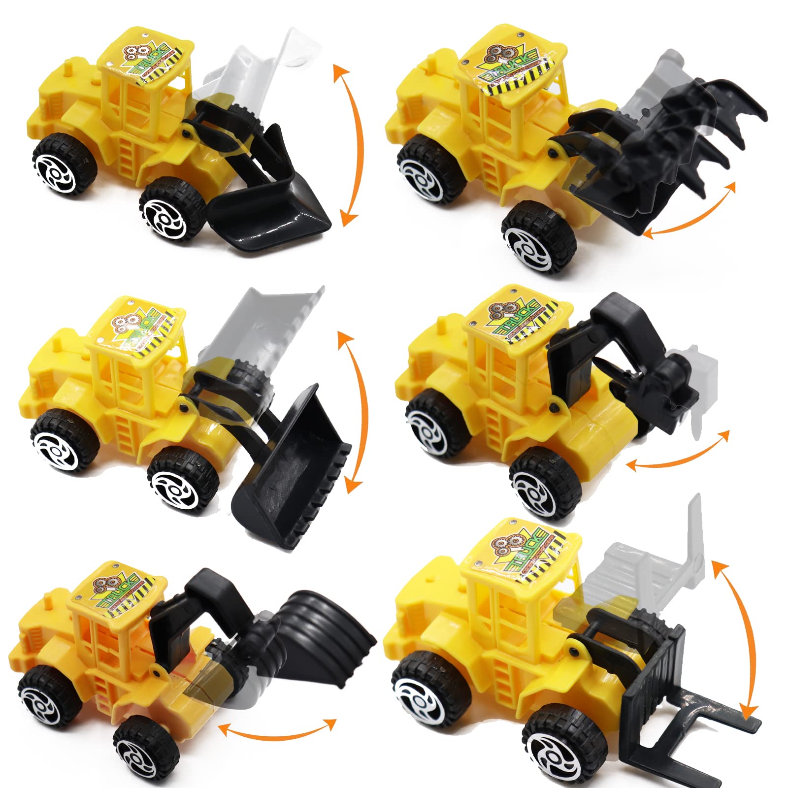 Nevperish 18 PCS Construction Cake Toppers Vehicles Cake Decoration Set Excavator Tower Crane Cupcake Topper Traffic and Road Sign Decor Happy Birthday Party Supplies Favors for Kids Boys