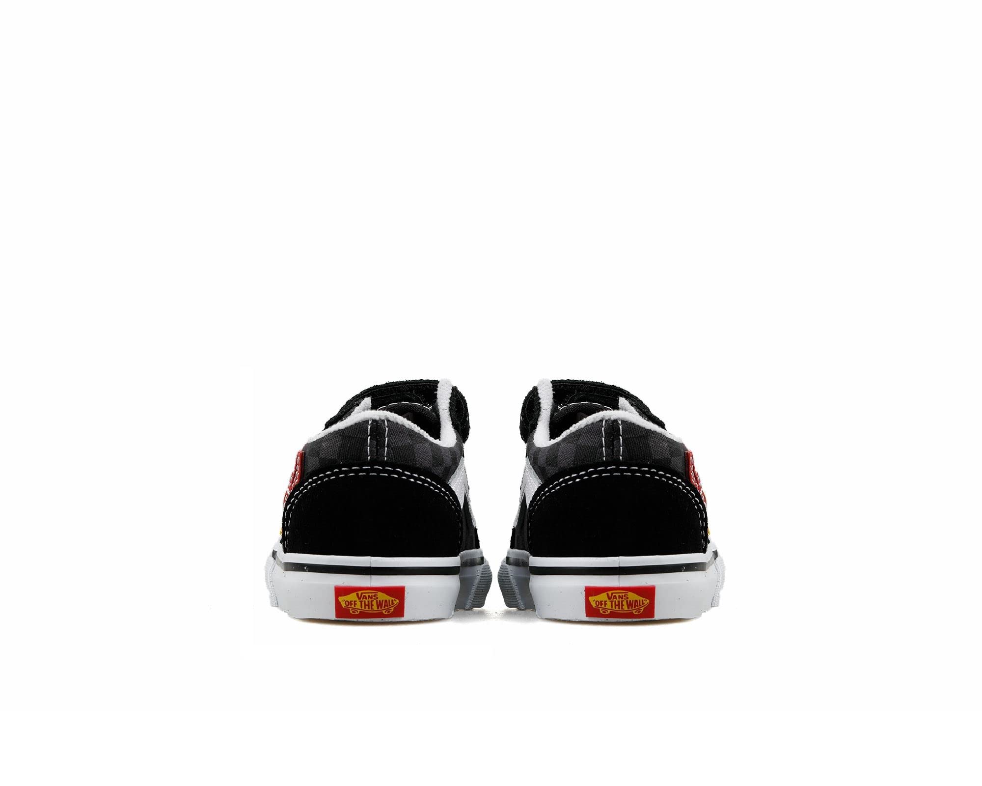 Vans Toddler Old Skool Sneaker, (Flame Logo Repeat) Black/Multi, Size 5 Toddler